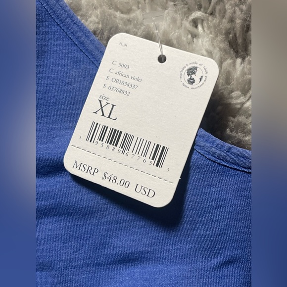 Free People Movement Good Karma Crop Tank in African Violet size XL NWT - Picture 6 of 10